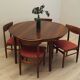 Round rosewood table, Danish design, 1960s, manufacturer: Gudme Møbelfabrik