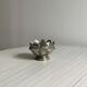 Shiny silver metal cup