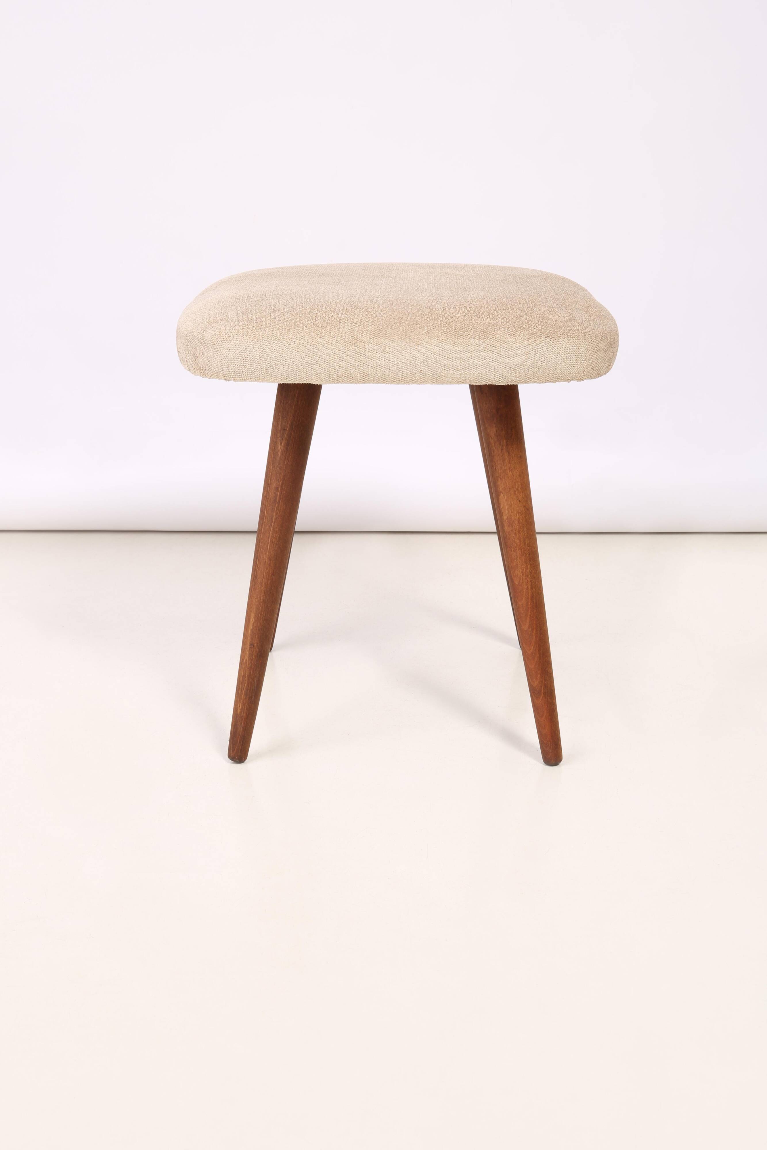 Beige Mid-Century Modern Stool, Europe, 1960s