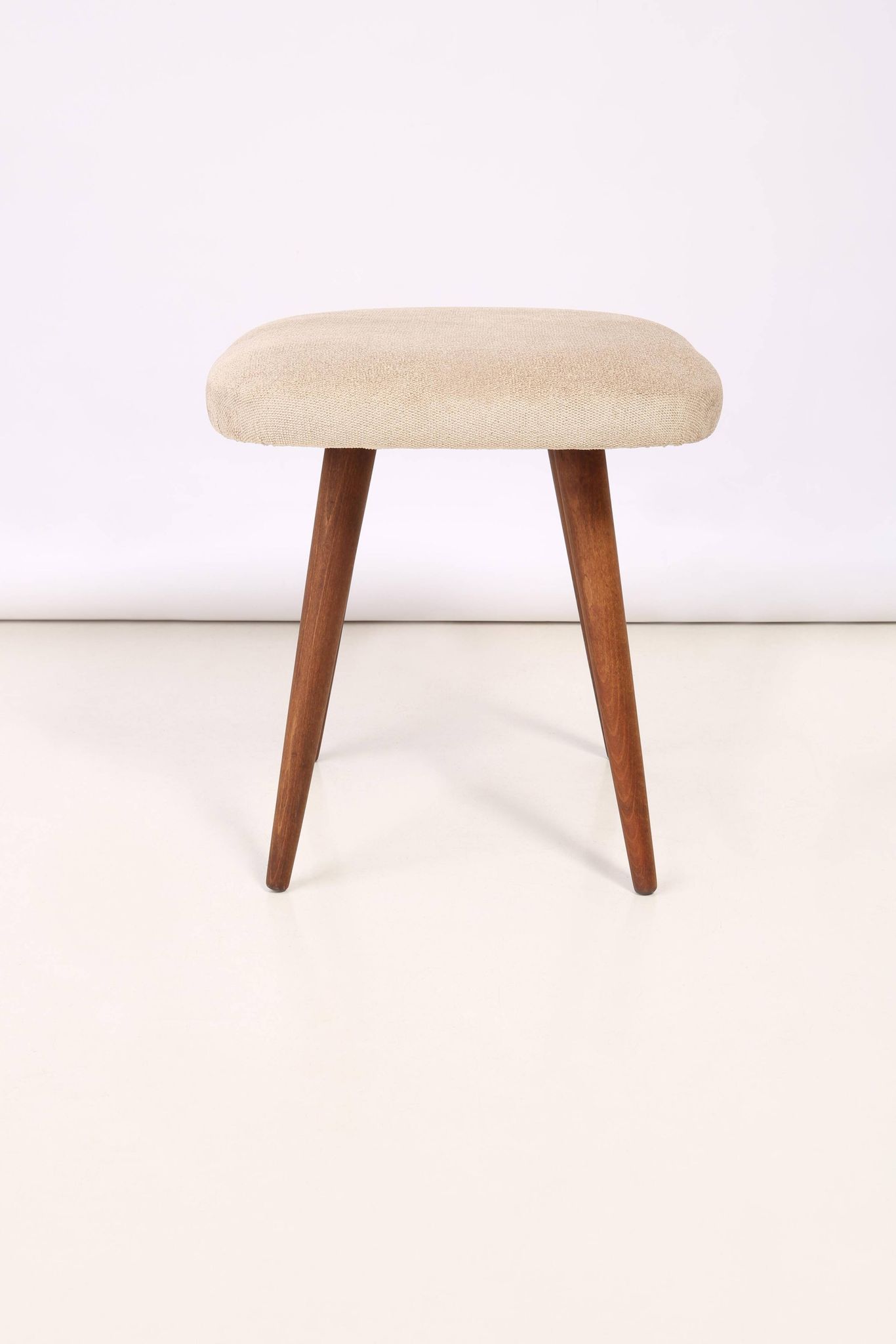 Tabouret Beige Mid-Century Modern, Europe, années 1960