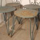 Set de 4 chaises métal