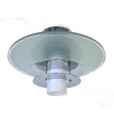 Vintage Glass Chrome Light