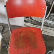 Set of 14 vintage stackable chairs