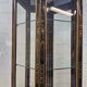 Vitrine chinoise avec toit en pagode et éclairage (asiatique)