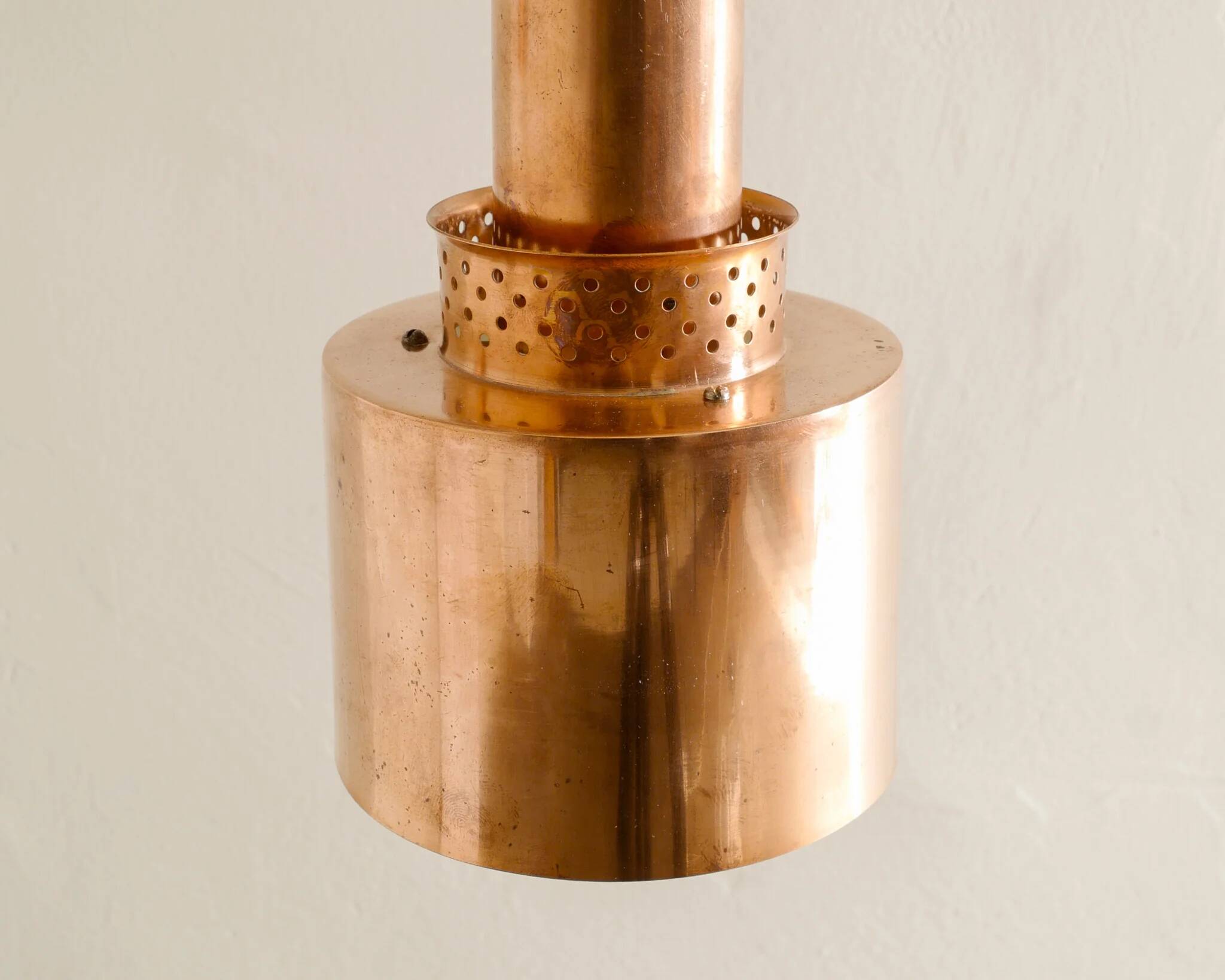 Swedish Mid Century Copper Ceiling Pendant Lamps Hans-Agne Jakobsson, 1950s