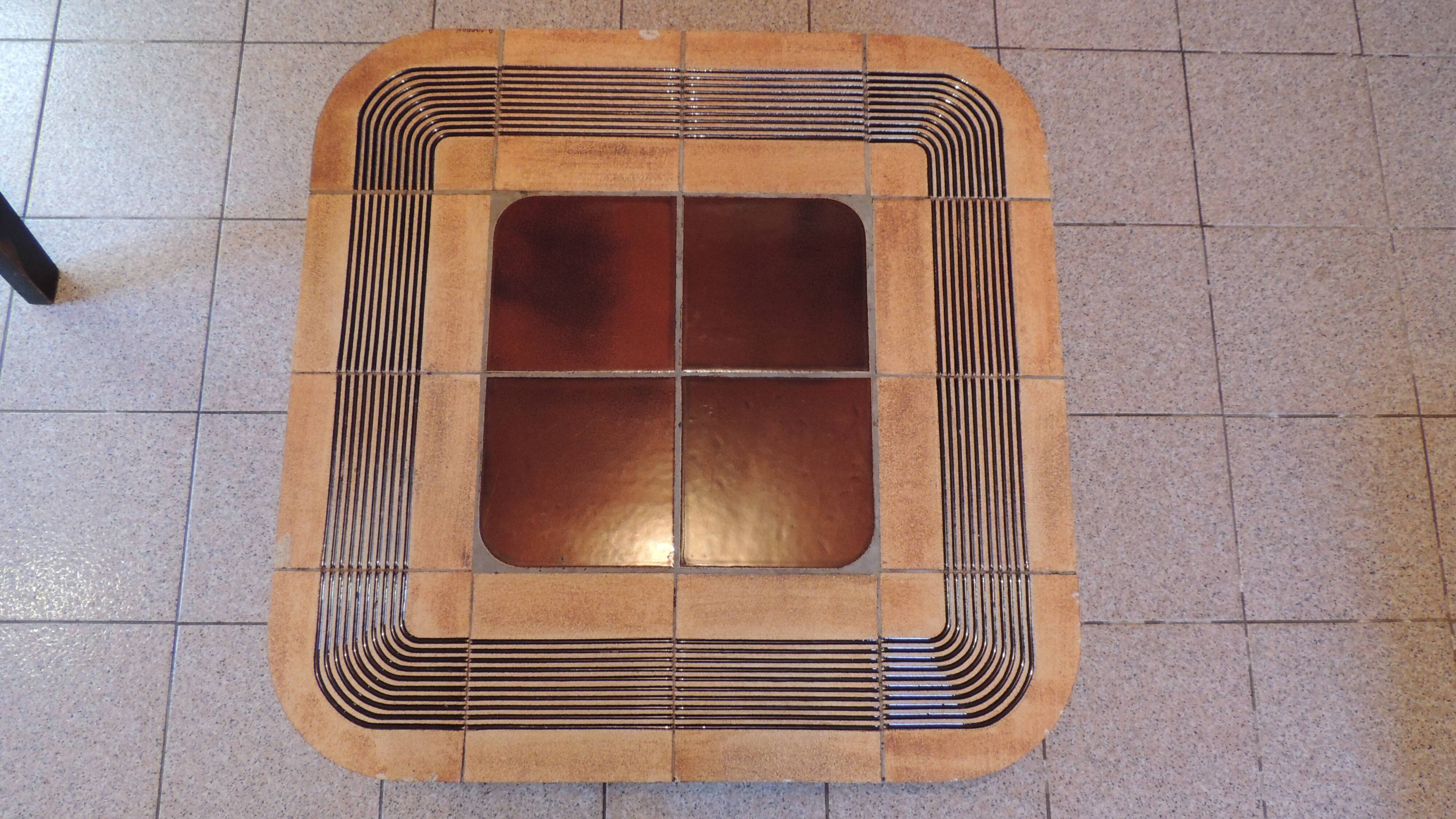 "Mambo" ceramic coffee table, Roger Capron, France, early 1970s