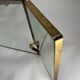 Large Mid-Century Modern Italian Brass Triple Mirror, 1950s