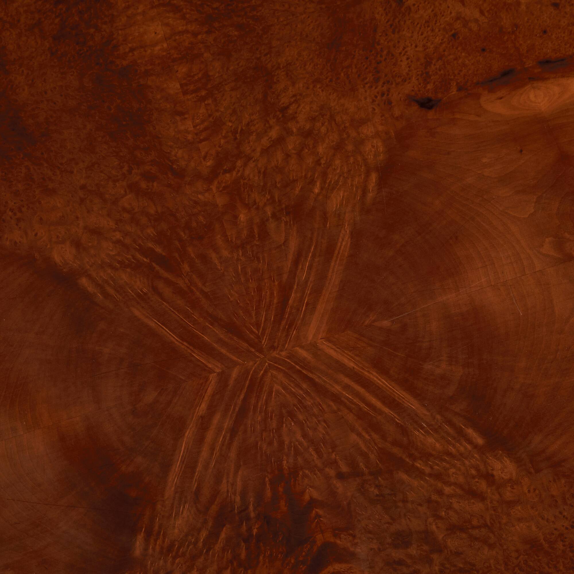 Low Square Coffee Table with Hexagon Patterns