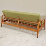 Green Banquette Daybed from Czechoslovakia 1960