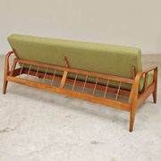 Green Banquette Daybed from Czechoslovakia 1960