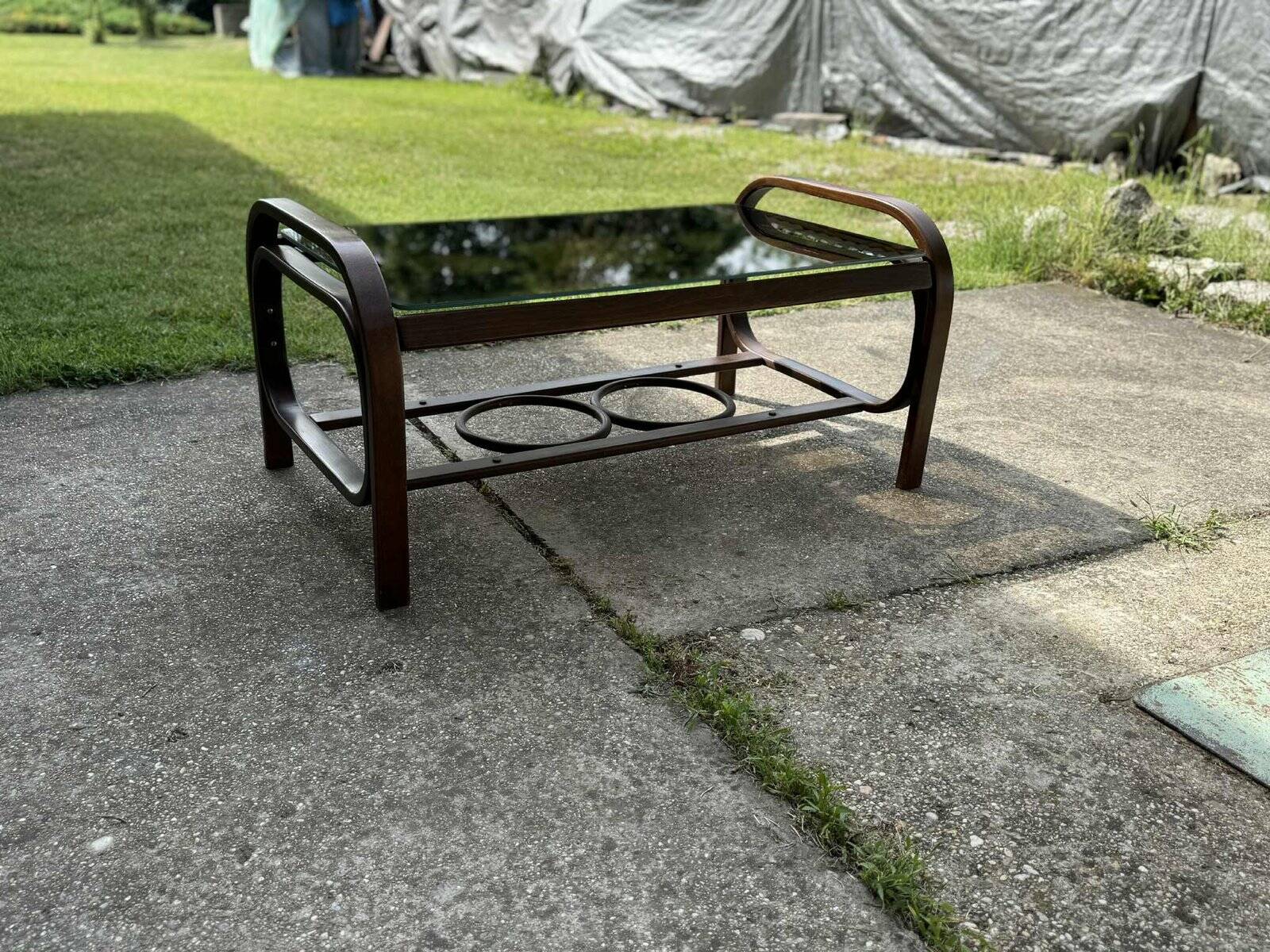 Table basse hongroise vintage de Hajdú, 1960