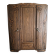 Large Art Deco wardrobe in carved solid oak