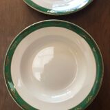 Assiettes creuses anciennes Digoin Sarreguemines