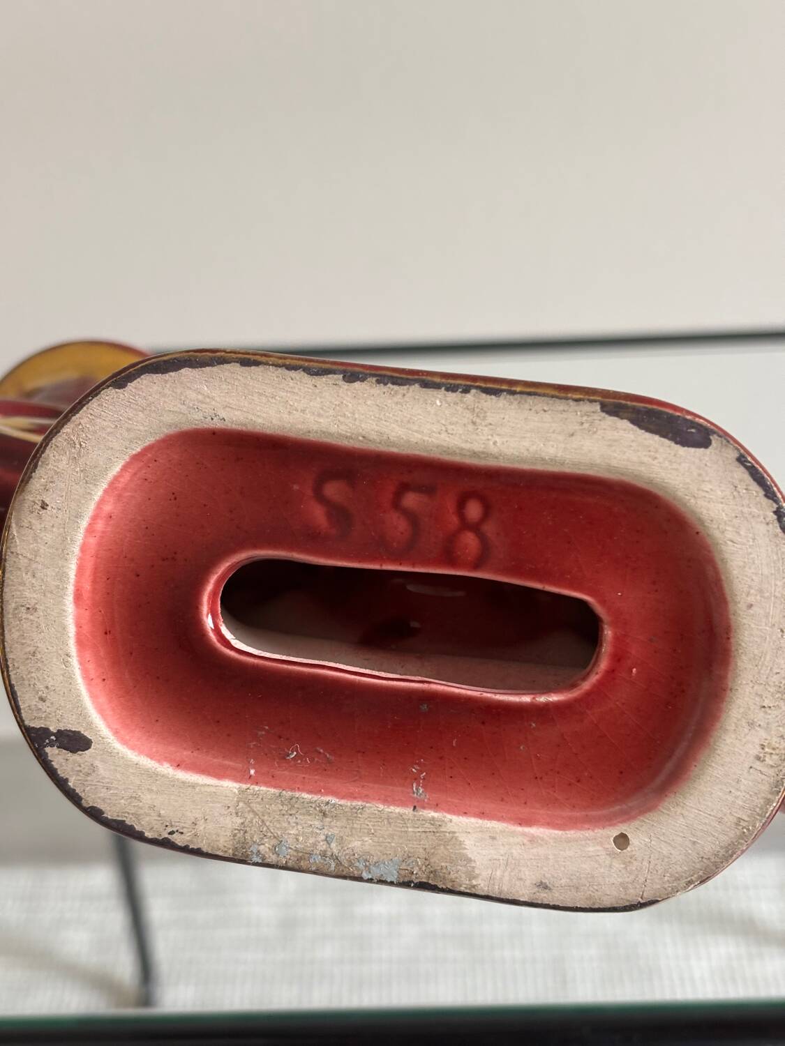 Art Deco ceramic candlestick