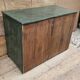 Ancien buffet vitré en teck birman