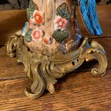 Pair of candle holders "Parrots"