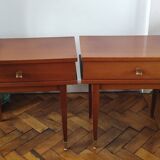 Vintage bedside table pair (1960s)