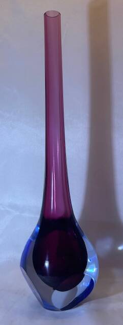 Murano sommerso vase soliflore 27 cm