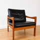 Vintage Danish Illum Wikkelsø teak lounge chair model 20