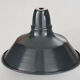 Industrial suspension n°1 in enamelled sheet anthracite gray 31cm Size S 1960