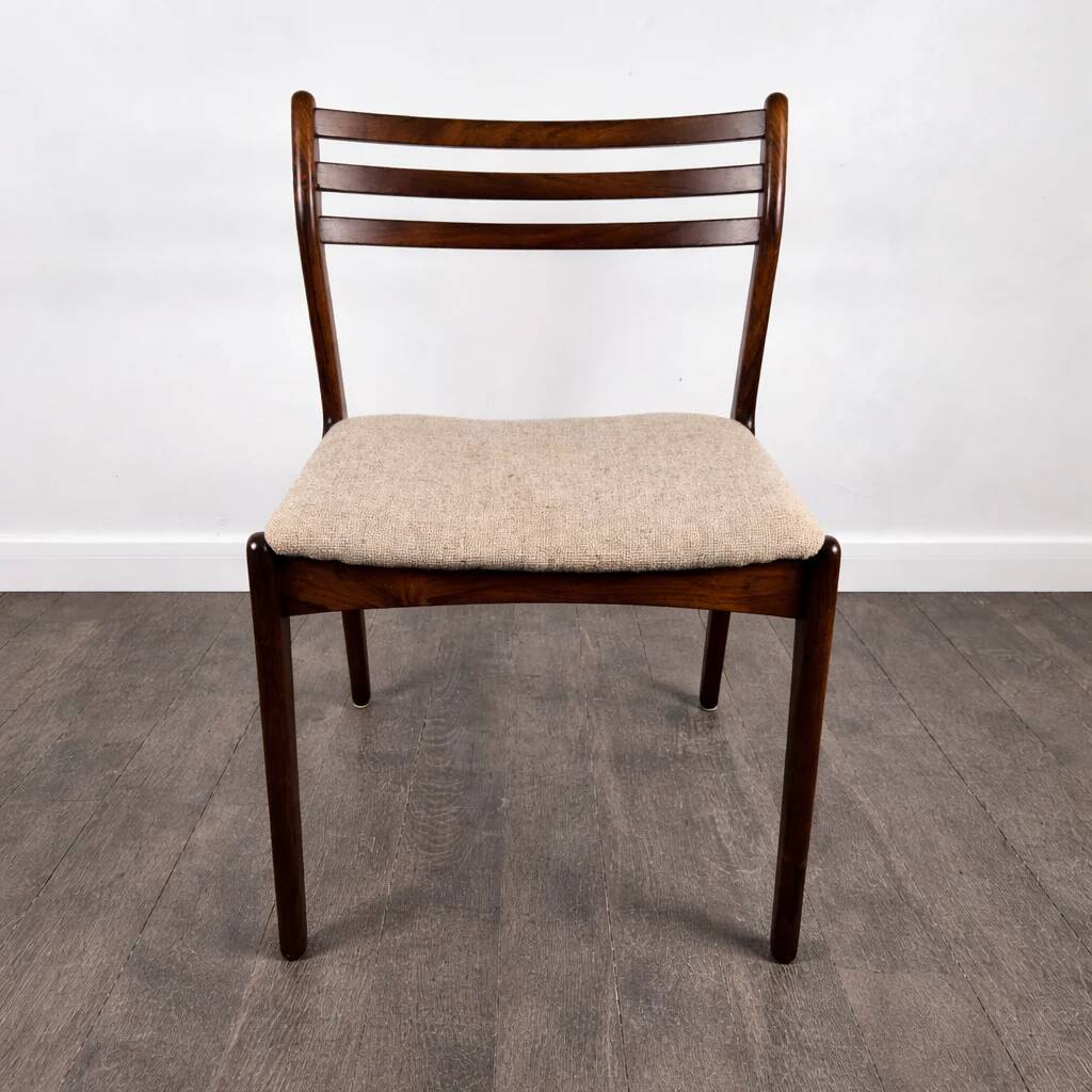 Chair in rosewood and fabric by P. E. Jorgensen for Farso Stolefabrik, Denmark, 1960