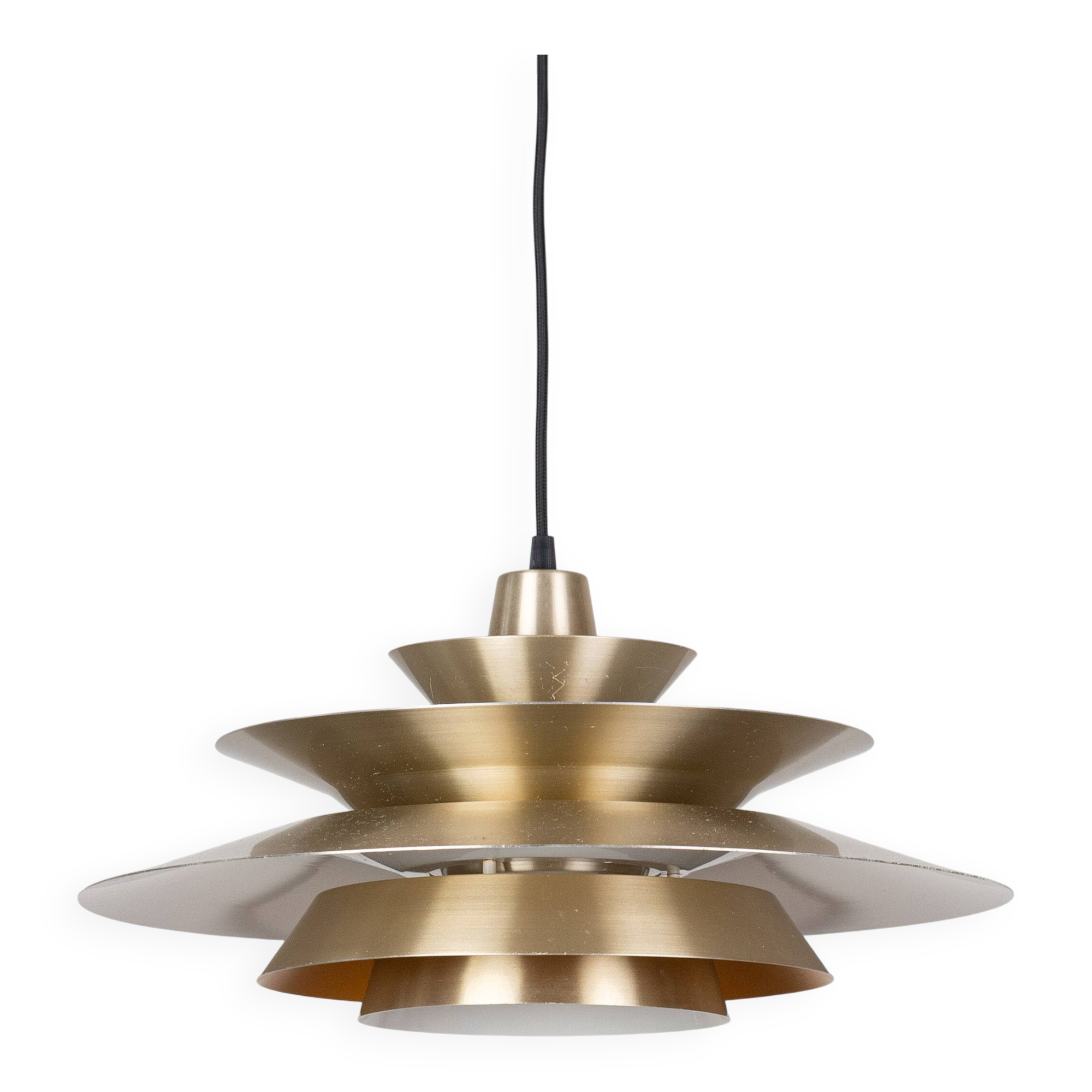 Vintage Swedish Pendant Lamp by Carl Thore, 1960s, Scandinavian Mid-Century