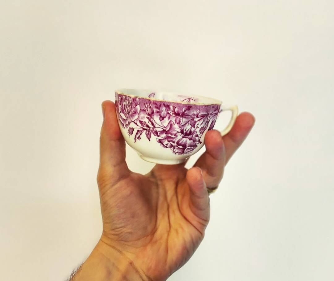 Two English porcelain cups