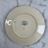 Set of two ironstone plates Sarreguemines Digoin favourite