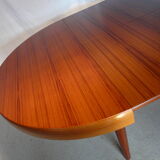 Scandinavian vintage extendable round table