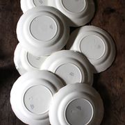 8 assiettes plates en Terre de Fer bleue Verdun HBC