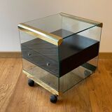Rolling bedside table by Pierangelo Gallotti 1970