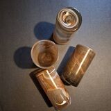 Set of 4 hand-blown glasses