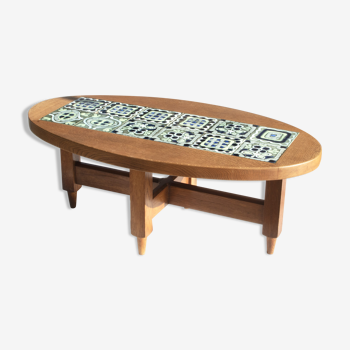 Table basse de Guillerme et Chambron années 1960/70