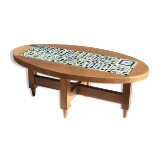 Table basse de Guillerme et Chambron années 1960/70