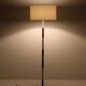 Big mid-century floor lamp / teak / aluminum / Danish modern design / 1960s / 1970s