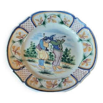 Plate HB Quimper 25 cm