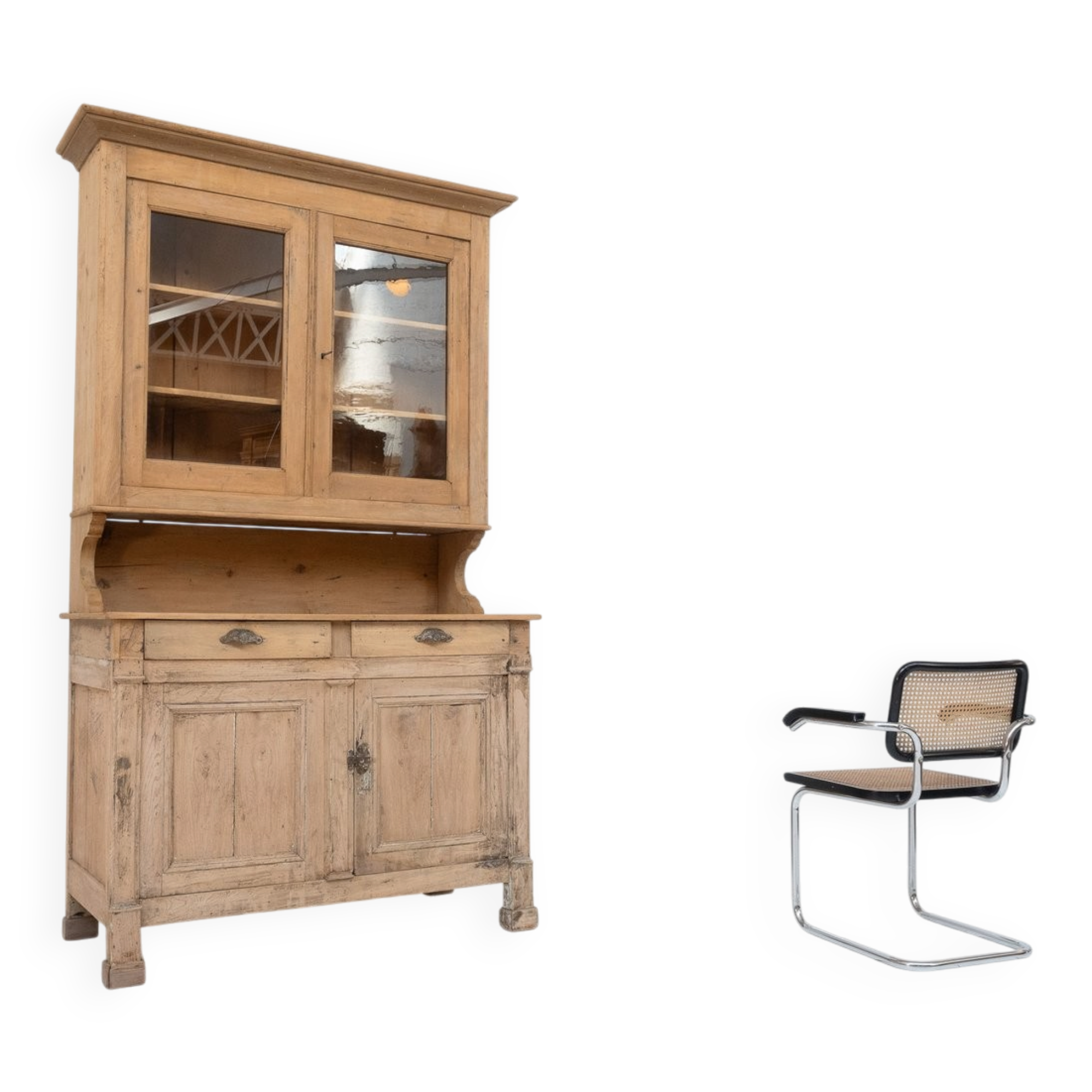 Vintage Cupboard in Elm and Fir, 1930