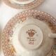 4 Mason's Autumn Trellis Porcelain Teacups & Saucers