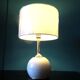 Paire de lampes de chevet en laiton et métal laqué écru, Danemark 1960