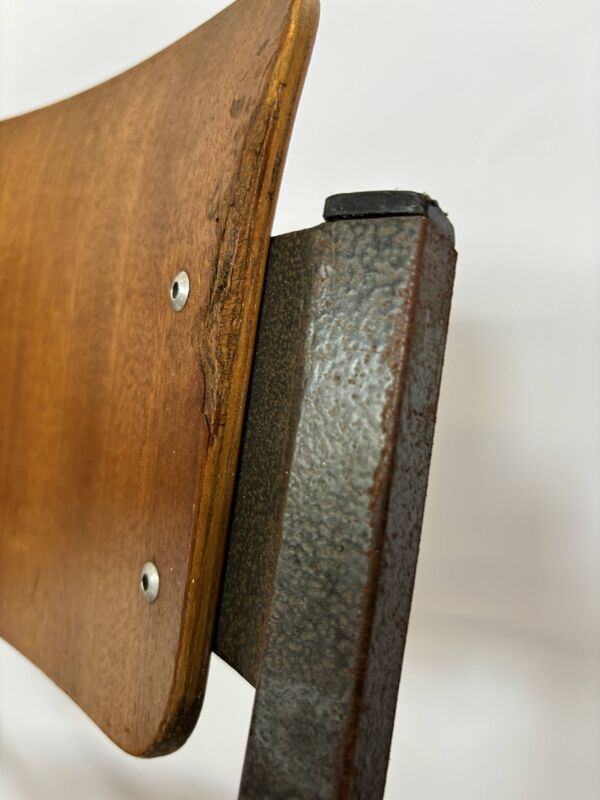 Ensemble De Quatre Chaises Compass 1960 Chaises D'école Design Néerlandais