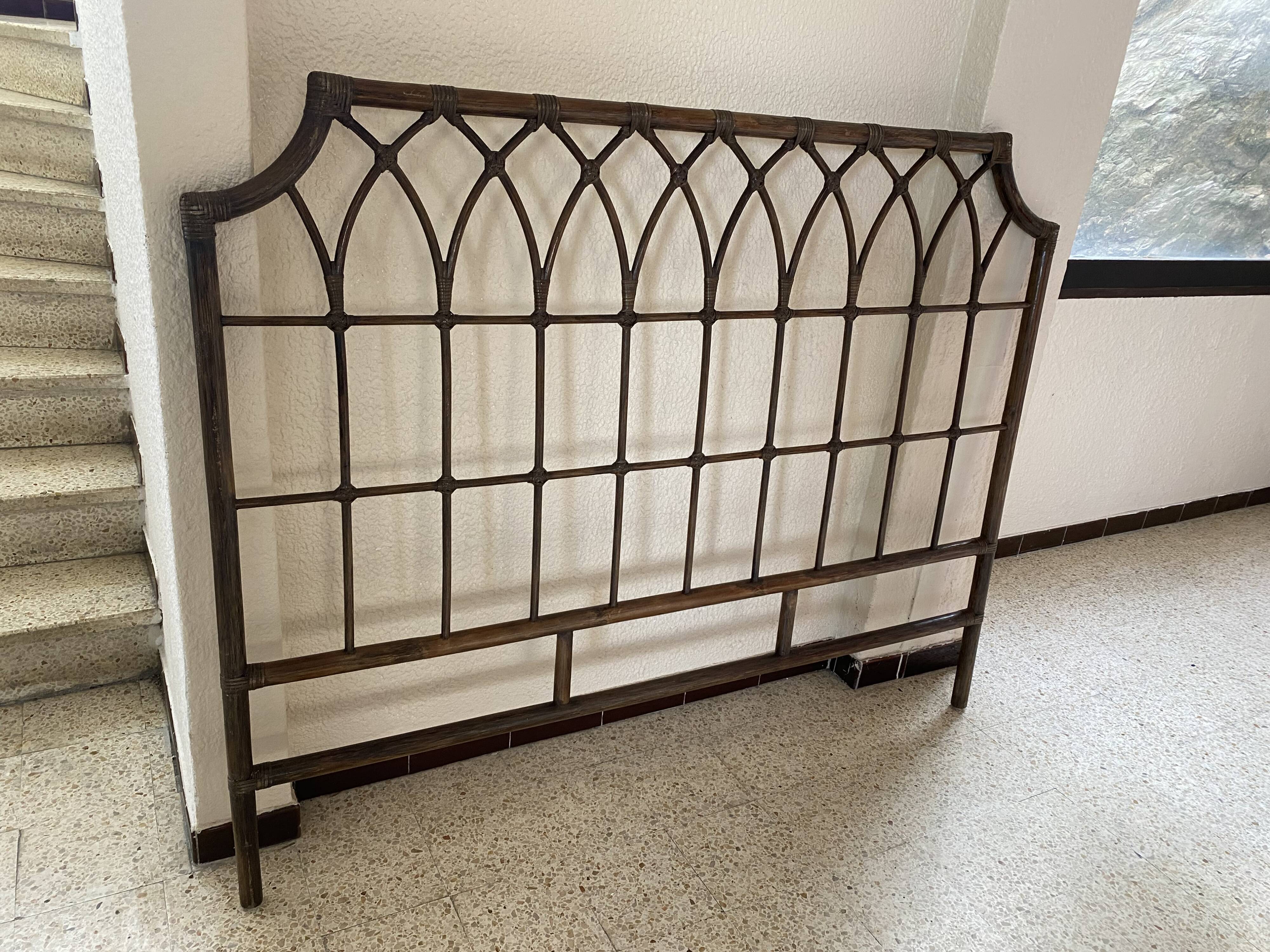Rattan headboard