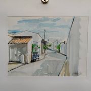 Watercolour by Michel Roubille, 2001.