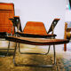 Pair of Italian reclining chairs Maule Marga from the 1970s