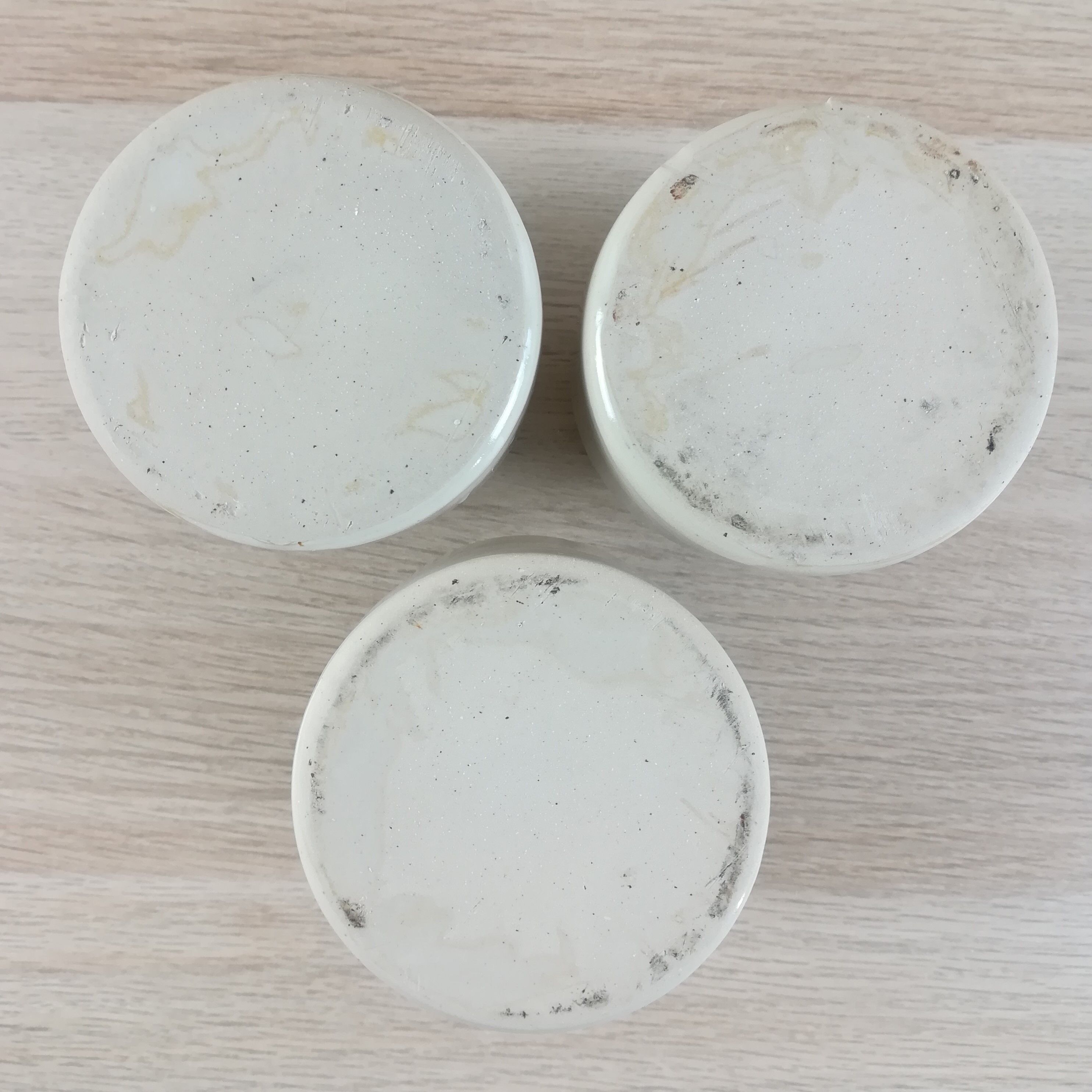 3 sandstone pots