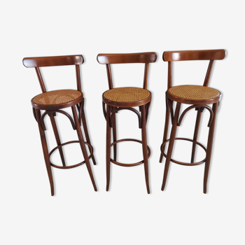 Lot 3 tabourets de Bar Bistrot vintage années 1970