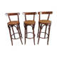 Lot 3 stools of Bar Bistrot vintage 1970s