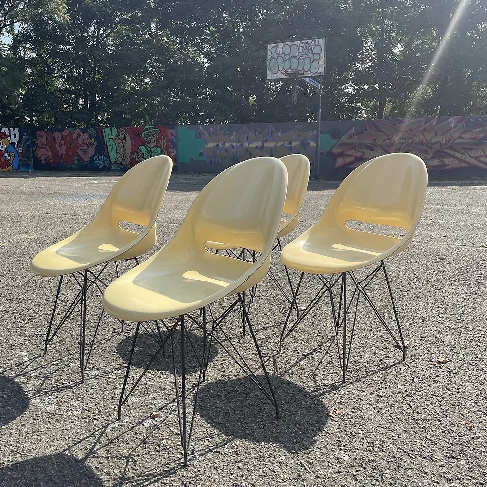 Set of 4 chairs by Miroslav Navratil