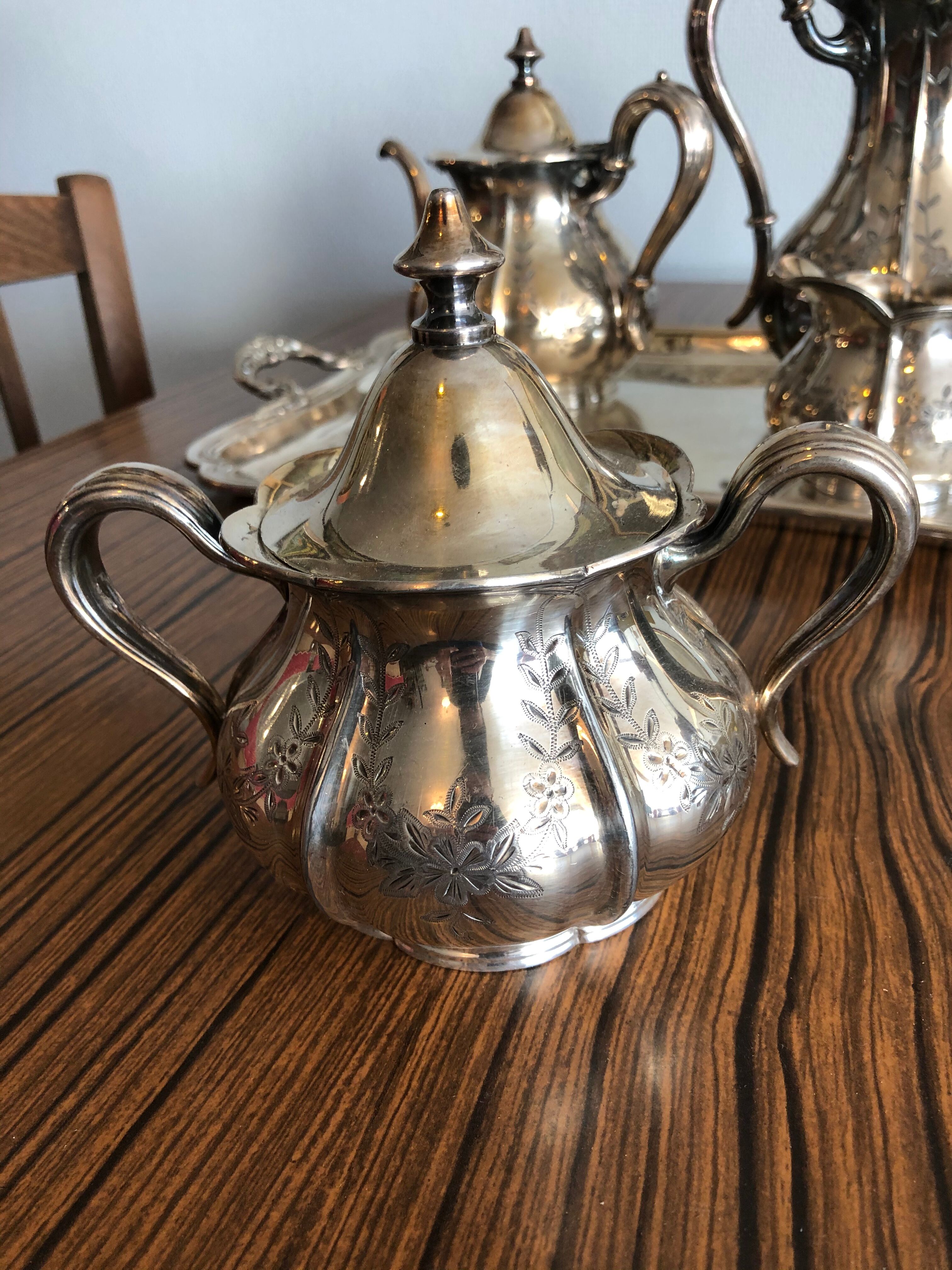 American silver metal tea/coffee service