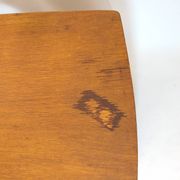 Bureau en chêne tripode, Jacques Hauville 1950