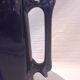 Old Cobalt Blue Earthenware Jug with Enamel Decoration